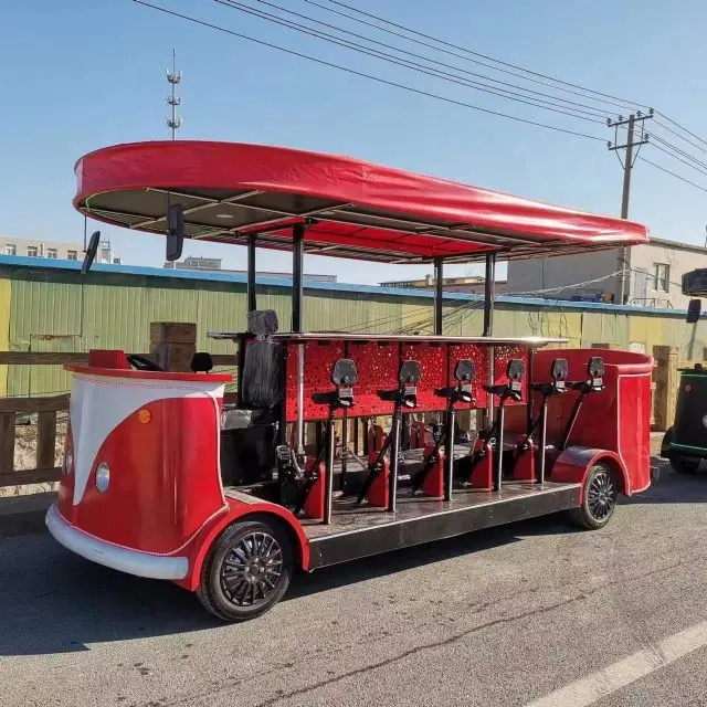 16 Personen City Party Pedal Pub Tourist Pedal Bus Pub Bier Bus Bier Fahrrad elektrisches Bier Fahrrad