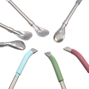 Cuchara Filtradora de Acero Inoxidable 304 de Grado Alimenticio para Yerba Mate, Infusor Reutilizable para Beber Mate, Servicios Personalizados - Product Image 1