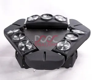 Cantão mini aranha 9*12w rgbw 4 em 1, lâmpada led, feixe de tubarão, iluminação de cabeça para dj, disco, clube noturno, festa, palco