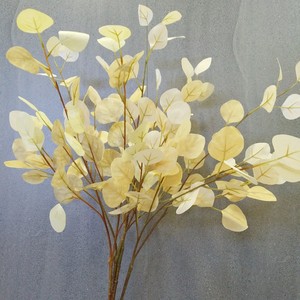 Ramas de Eucalipto Artificial Multicolor al por Mayor, Hojas Artificiales Redondas para Decoración Nórdica del Hogar, Arreglos Florales para Bodas - Product Image 2