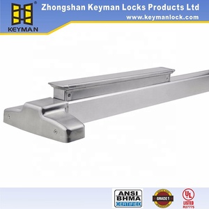KEYMAN Superficie de la puerta de escape de emergencia comercial Varilla vertical tipo 3 puntos de bloqueo Dispositivo de salida clasificado contra incendios Barra de empuje Barra de bloqueo Barra de pánico - Product Image 5