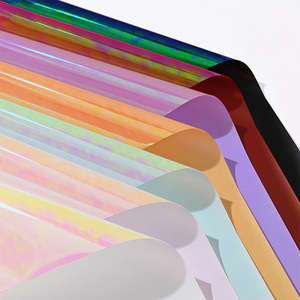 Giấy gói hoa dày, chất liệu chắc chắn, màu sắc óng ánh Hàn Quốc, chất liệu kim loại mờ hai mặt, chống thấm nước, dùng cho bó hoa - Product Image 1