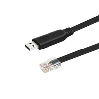 Cable de consola antivuelco Usb a Rj45 de 1,8 m para red con FTDI PL2303 IC