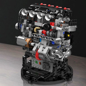 Khuôn Vua 10234 <span class=keywords><strong>VTEC</strong></span> Động Cơ Sáng Tạo Đồ Chơi Trò Chơi Đồ Chơi Kỹ Thuật Giải Trí Mô Hình Xây Dựng Khối - Product Image 4