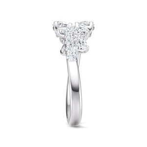 Good Quality 925 Sterling Silver Lotus Ring Moissanite Stone Fashion <b>Jewelry</b> for Women Engagement and Special Occasions - Product Image 4