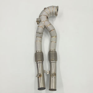 Collecteur d'échappement en acier inoxydable de haute qualité de 1,2 mm d'épaisseur pour Audi RS3 <span class=keywords><strong>TTRS</strong></span> 2.5T avec garantie de 3 ans, vente directe d'usine - Product Image 1