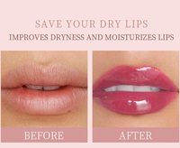 Offres Spéciales Tube de presse cosmétique de marque privée rose repulpant baume à lèvres végétalien maquillage hydratant miroir crémeux brillant à lèvres