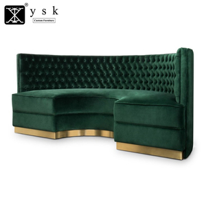 SF-363 Commercial Furniture Half Circle Moon U Shape Restaurant Bar Booths Round Booth Seating - Product Image 3