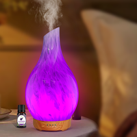 2026 tendance produit verre huile essentielle diffuseur ultrasons humidificateurs d'air pour la maison LED lumières diffuseur d'huile en gros