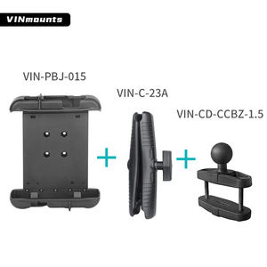VINmounts 8 Inch Industrial <b>Tablet</b> Mount Holder Heavy Duty Clamp 360 Adjustable Universal <b>Tablet</b> <b>Stand</b> iPad Compatible - Product Image 4