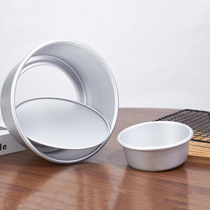 Molde Redondo para Pastel Bundt de Aleación de Aluminio Antiadherente de 4 Pulgadas de Profundidad, Moldes para Hornear Pasteles - Product Image 1