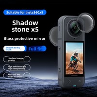 Kit d'accessoires pour Insta360 X5 : Protection d'objectif, film protecteur en verre trempé, cage en aluminium, étui de transport, batterie supplémentaire et support de fixation