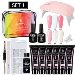 <span class=keywords><strong>Set</strong></span> de Gel para Uñas, Lámpara LED de 6W, <span class=keywords><strong>Set</strong></span> Completo de <span class=keywords><strong>Manicura</strong></span>, Esmalte Semipermanente, Kit de Extensión Rápida de Uñas, <span class=keywords><strong>Set</strong></span> de Gel para Uñas, Kit de Herramientas para Uñas, 14 Piezas - Product Image 1