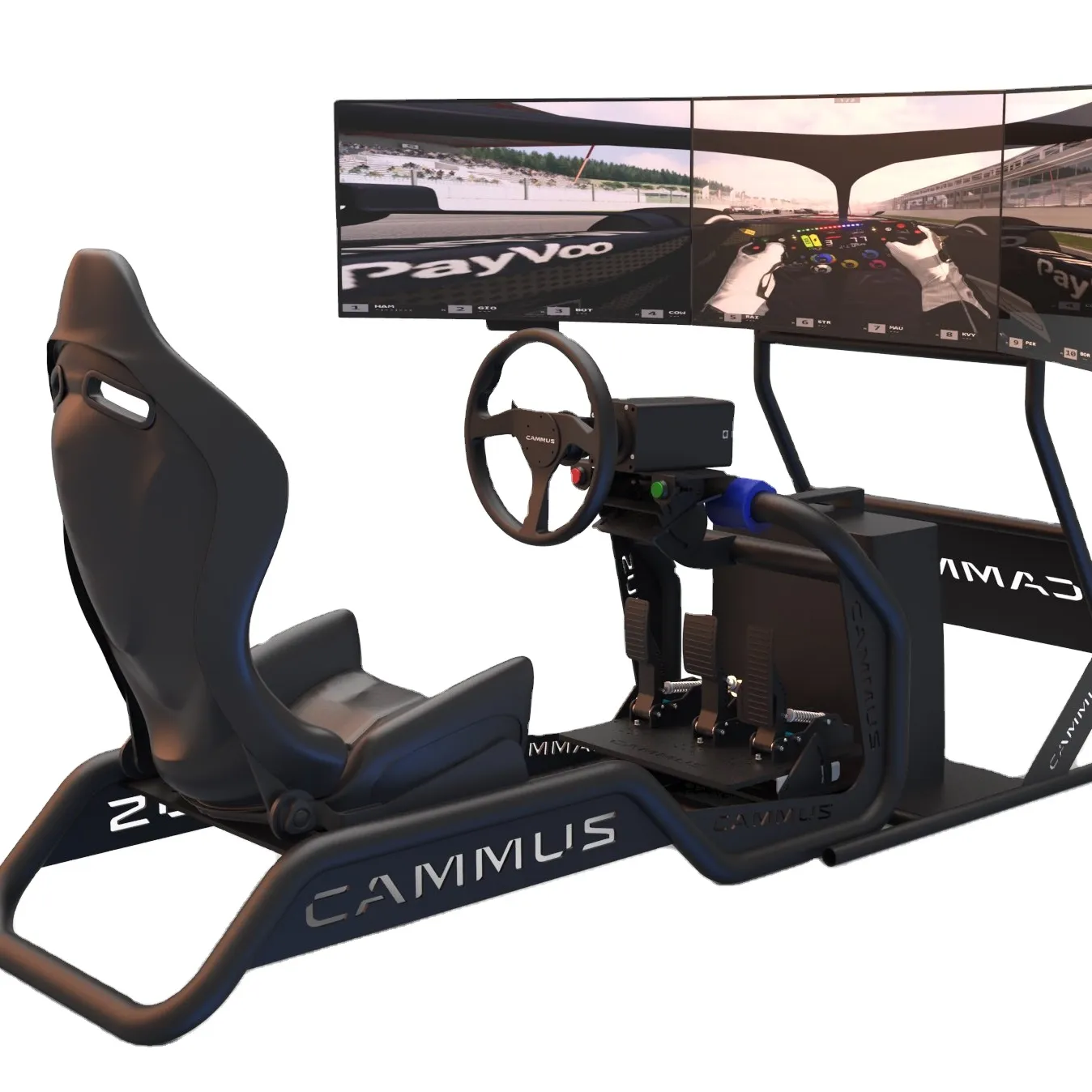 Simulateur de piste automobile avec retour sensible au volant pédale d'embrayage ou pédale automatique simulateur de moteur à entraînement direct