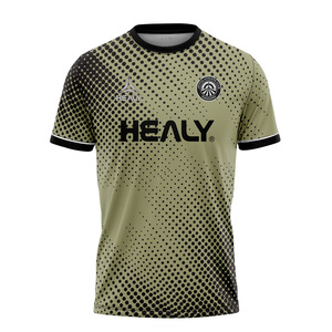 Maillot de football rétro personnalisé, respirant, 100% polyester, manches courtes, uniforme de football d'été pour hommes - Product Image 1