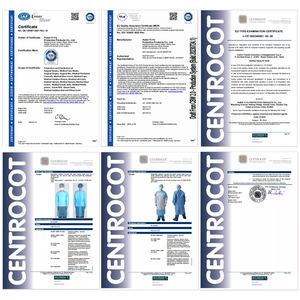 Vestido Reforçado Do Isolamento Do Laboratório Do Hospital Roupa Médica Estéril Do Vestido Cirúrgico Não Tecido Sms Descartável - Product Image 4