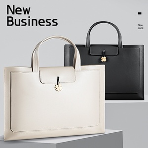 Biểu Tượng Tùy Chỉnh Không Thấm Nước Lưu Trữ Tiền Tập Tin Tài Liệu Kinh Doanh Túi Phụ Nữ Túi Xách Tay PU Da Túi Máy Tính Xách Tay Cho Phụ Nữ Ngắn Hạn Hợp - Product Image 1