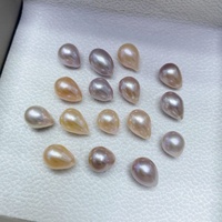 Perles de culture d'eau douce naturelles blanches, forme poire, taille 9-10 mm, qualité AAA, lustrées, pour bracelet et boucles d'oreilles classiques