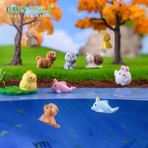 Micro-paysage <span class=keywords><strong>de</strong></span> <span class=keywords><strong>jardin</strong></span> <span class=keywords><strong>de</strong></span> <span class=keywords><strong>mousse</strong></span> weij, animaux miniatures mignons, accessoires décoratifs DIY, mini ornements - Product Image 4