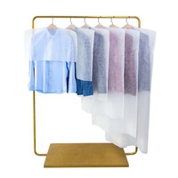 Sacs de rangement pour vêtements Non tissés, réutilisables, écologiques, blancs, transparents, couverture pour vêtements secs, magasin, costume, chemise