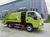 Camion compacteur à benne basculante 4x2 à transmission manuelle diesel pour le transport de déchets, équipement principal incluant le moteur ; à vendre