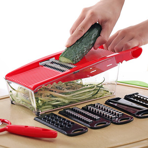 Kitchen Stainless Steel <b>Multifunctional</b> Manual Plastic <b>Vegetable</b> Food Chopper Slicer Dicer Potato <b>Cutter</b> Set <b>Vegetable</b> Slicer - Product Image 2