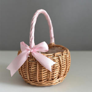 Cesto <span class=keywords><strong>di</strong></span> <span class=keywords><strong>fiori</strong></span> piccolo in <span class=keywords><strong>vimini</strong></span> intrecciato a mano o piccoli cestini <span class=keywords><strong>di</strong></span> <span class=keywords><strong>vimini</strong></span> - Product Image 3