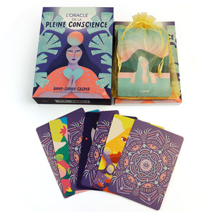 Caja con Tapa y Base para Cartas del <span class=keywords><strong>Tarot</strong></span> Divino, con Guía y Estampado Dorado, Impresión Personalizada al por Mayor - Product Image 4