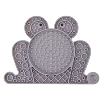 Meilleures ventes : Tapis de gamation en silicone en forme de grenouille mignon pour chats et chiens, idéal pour le bain et le toilettage