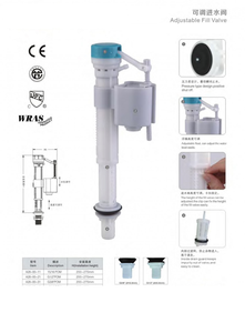 Ce chứng nhận nhà vệ sinh bồn chứa van Fill với Float điều chỉnh & lọc hoạt động im lặng G1/2 chủ đề cho khu dân cư thương mại - Product Image 3