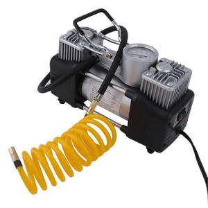 כפול כפול צילינדר של רכב Inflator משאבת רכב צמיגי אוויר משאבת צמיג Inflator נייד אוויר משאבת Dc 12v רכב אוויר מדחס - Product Image 1