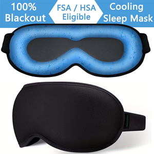 3D Gel Cooling Sleep <b>Mask</b> Cold Eye <b>Mask</b> Cooling <b>Mask</b> Puffy Eyes <b>Migraines</b> Headache Fast Relief Ice Cold Compress Reusable <b>Mask</b> - Product Image 1