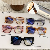 Nouvelles Lunettes de Soleil Unisexe Style Européen et Américain, Verres Photochromiques UV400 Anti-UV et Anti-Lumière Bleue, Tendance pour l'Extérieur et le Street Style