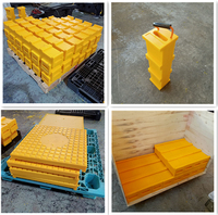 Bloc stabilisateur de grue Super Stacker Jack Stockage facile Bloc de berceau en plastique pour crics de grue UHMWPE Coupe personnalisée