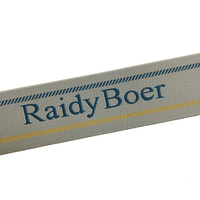 Bande élastique jacquard de haute qualité, personnalisée en polyester/nylon/fil réfléchissant, pour la confection de sous-vêtements, vente en gros d'usine
