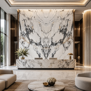 Large format porcelain sintered <b>stone</b> and ultra-compact surfaces withstand high temperatures without warping or cracking - Product Image 2