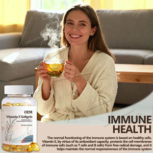 Cápsulas de Gel Suave de Vitamina E, Suplemento Nutricional de Vitamina E, Protege la Salud Celular, Cápsulas Blandas de Vitamina - Product Image 5