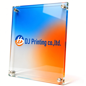 High Quality UV Printed Transparent Acrylic Plate Custom Photo Display Boards Signage Board