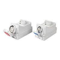 Prise industrielle mécanique SFE CEE/IEC60309 étanche IP44 IP67 16A 32A 63A 4 et 5 broches avec interrupteur isolant à verrouillage