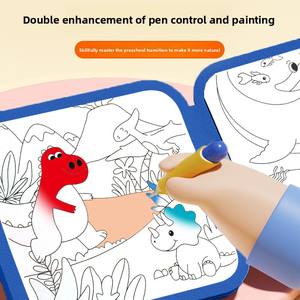 Personnalisé en gros aquarelle peinture <span class=keywords><strong>livre</strong></span> enfants pliant planche à <span class=keywords><strong>dessin</strong></span> répété Graffiti <span class=keywords><strong>livre</strong></span> jouet pour la maternelle bébé - Product Image 4