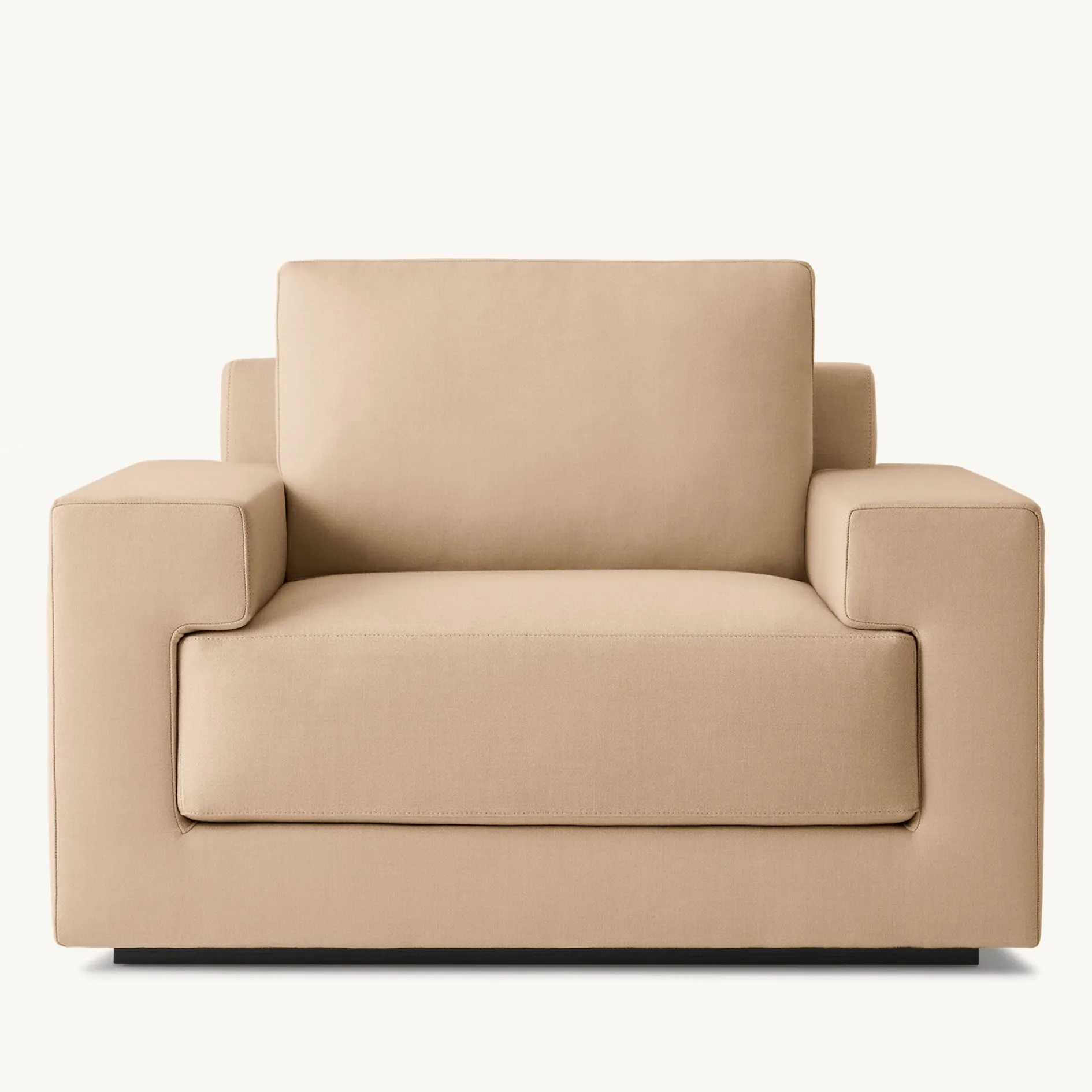 Fancy elegant luxury living room furniture comfy sculptural geometric form single sofa chair design