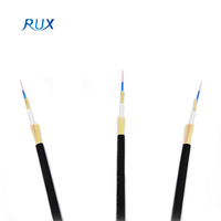 FTTH 1 Inti Jaket Ganda Penyangga Ketat Harga Kabel Serat Optik Bulat Benang Aramid
