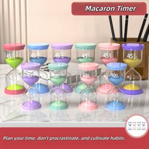 Minuteur <span class=keywords><strong>Sablier</strong></span> Créatif en Verre Fait Main Couleur Macaron <span class=keywords><strong>pour</strong></span> Enfants, Cadeau Idéal <span class=keywords><strong>pour</strong></span> le <span class=keywords><strong>Brossage</strong></span> des <span class=keywords><strong>Dents</strong></span> et la Lecture (10/15/45 Minutes) - Product Image 6