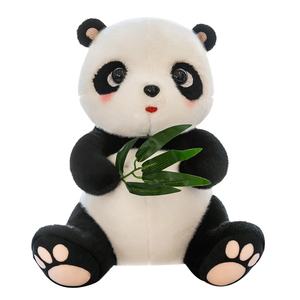 Nouveaux styles peluche panda mignon en peluche pandas en bambou pour cadeau d'anniversaire de fille jouet animal en peluche - Product Image 2