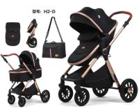 Nouvel Ensemble Combiné Landau Poussette et Siège Auto 3 en 1 pour Nouveau-né Bébé