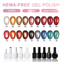 Vernis à ongles gel UV effet œil de chat français, qualité salon, marque privée, vente en gros, sans HEMA, écologique, non toxique