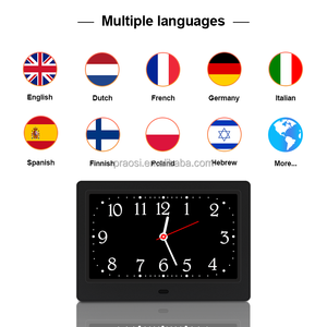 Horloge de démence, réveil, horloge murale d'affichage de 7 "avec jour date mois année alarmes de bureau <span class=keywords><strong>pour</strong></span> la démence <span class=keywords><strong>Alzheimer</strong></span> déficient - Product Image 4