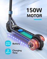 Trottinette électrique à deux roues Gyroor avec lumières LED latérales cool, prix de vente de la trottinette électrique E
