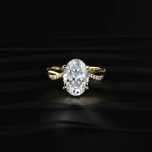 Superbe bague de fiançailles Halo cachée avec des bijoux fins de haute qualité, parfaite pour les propositions et les romantiques spéciaux - Product Image 1