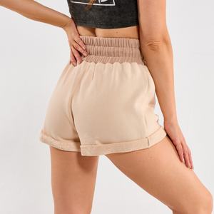 High <b>Waist</b> Running Manufacturer Athletic <b>Shorts</b> Tights Layers <b>Elastic</b> Drawstring Sport Workout Women's <b>Shorts</b> - Product Image 2